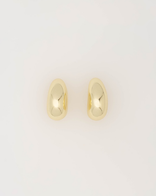 Almond earring gold